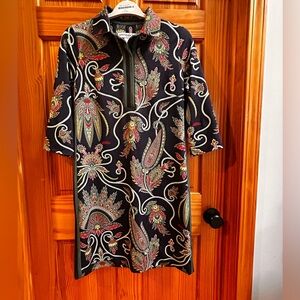 Gretchen Scott Designs Black Paisley Tunic